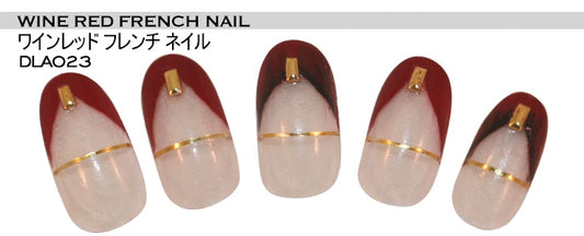 ワインレッドフレンチネイル | ネイルレシピ - deborah lippmann Japan -